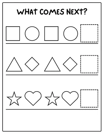 What comes next pattern worksheet